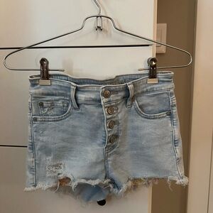 Light Blue Denim Women's Shorts